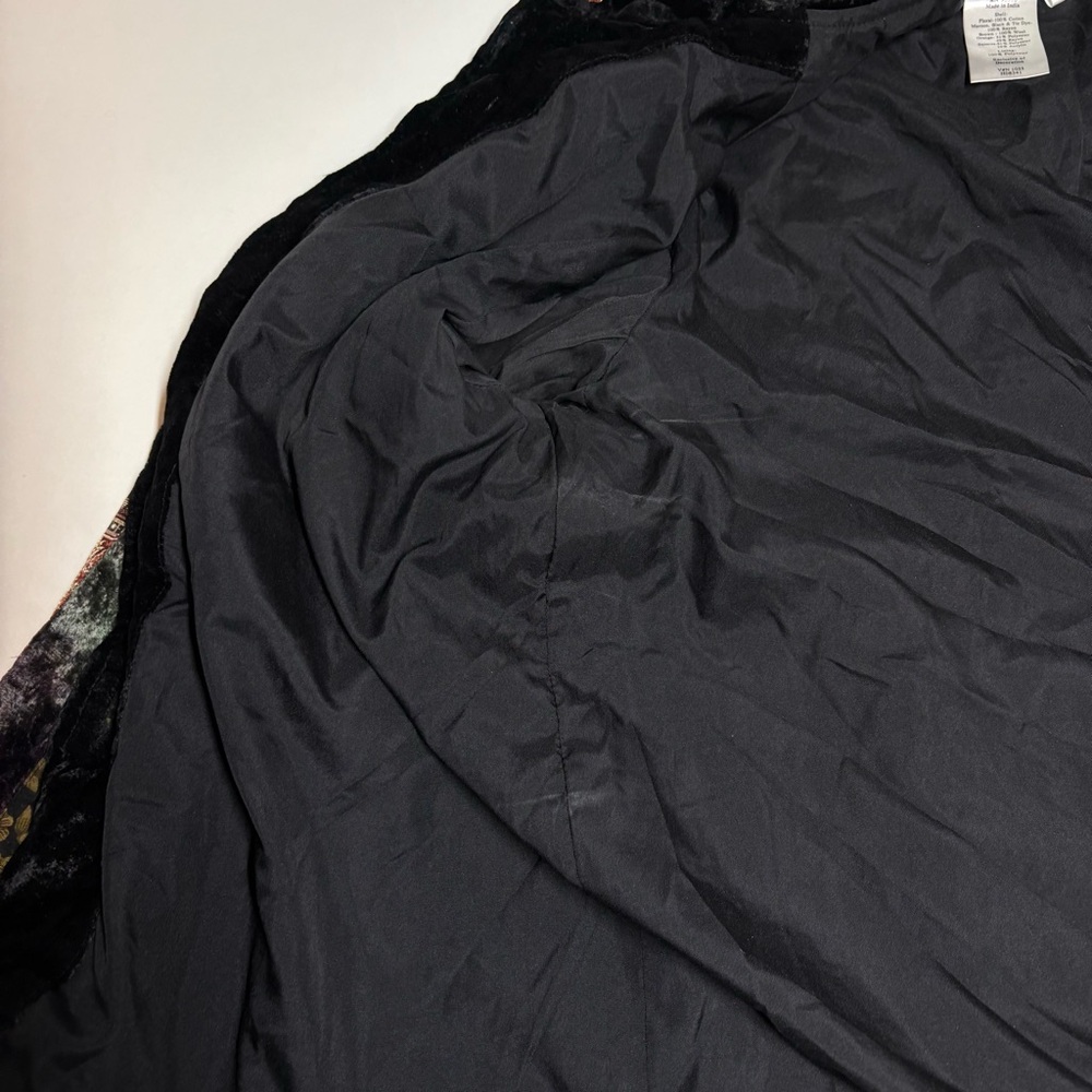 Velour Patchwork Jacket Artsy Eclectic Funky Sequ… - image 16